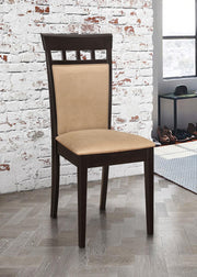 Gabriel Closed Back Dining Side Chair Cappuccino (Set of 2) - 100773