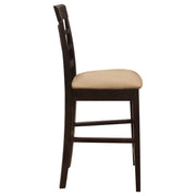 Gabriel Lattice Back Counter Chair Cappuccino (Set of 2) - 100209