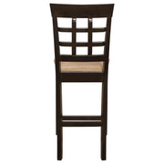 Gabriel Lattice Back Counter Chair Cappuccino (Set of 2) - 100209