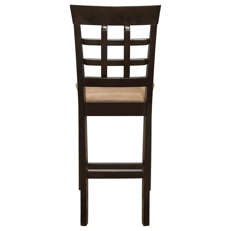 Gabriel Lattice Back Counter Chair Cappuccino (Set of 2) - 100209