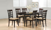 Gabriel Lattice Back Dining Side Chair Cappuccino (Set of 2) - 100772