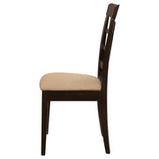 Gabriel Lattice Back Dining Side Chair Cappuccino (Set of 2) - 100772