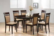 Gabriel Oval 60-inch Extension Leaf Dining Table Cappuccino - 100770
