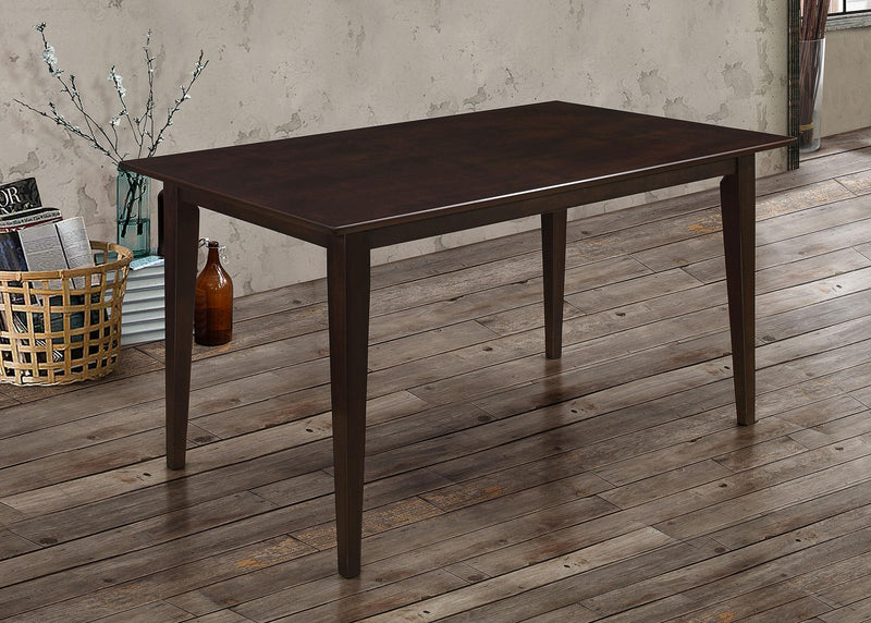 Gabriel Rectangular 59-inch Wood Dining Table Cappuccino - 100771