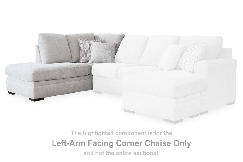 Gabyleigh Nickel Left-Arm Facing Corner Chaise - 2090416