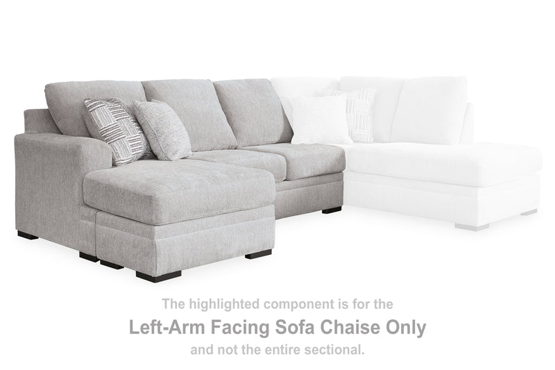 Gabyleigh Nickel Left-Arm Facing Sofa Chaise - 2090402