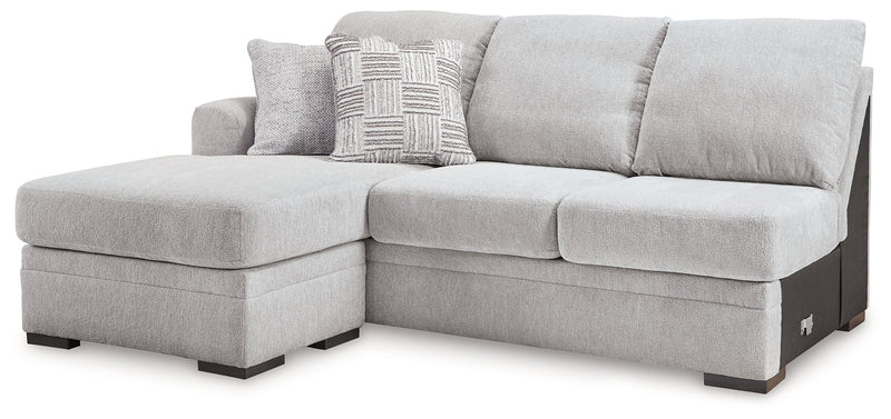 Gabyleigh Nickel Left-Arm Facing Sofa Chaise - 2090402