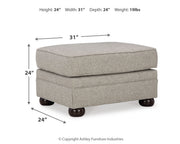 Gaelon Chair and Ottoman in Dune - PKG015823