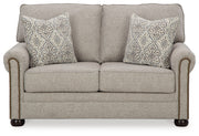 Gaelon Sofa, Loveseat, Chair and Ottoman in Dune - PKG015825