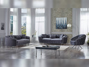 Galata 3-pieces (Sofa & Loveseat & Chair) Livingroom in Anthracite - 200-SUM-GAL-VELVET412-321