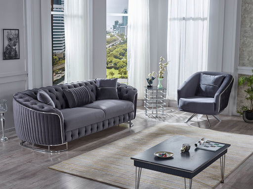 Galata Chair in Anthracite - 200-SUM-GAL-VELVET412-B