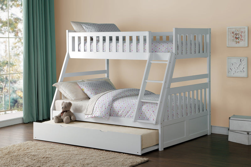 Galen White Twin/Full Bunk Bed | B2053 - Gate FurnitureBunk Bed