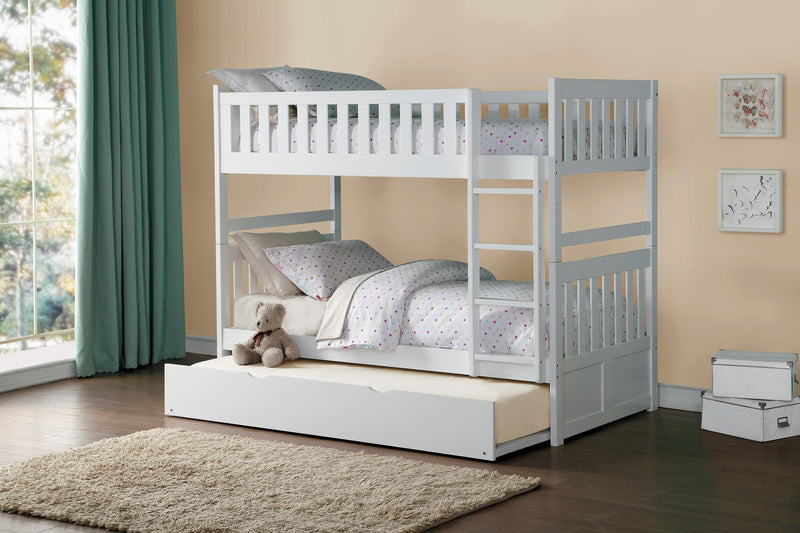 Galen White Twin/Twin Bunk Bed | B2053 - Gate FurnitureBunk Bed