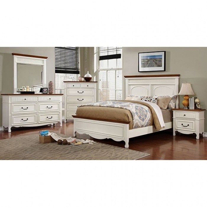 Galesburg White/Oak Mirror - CM7040M