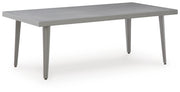 Gali Gray/Blue Outdoor Sofa/Chairs/Table Set (Set of 4) - P275-081