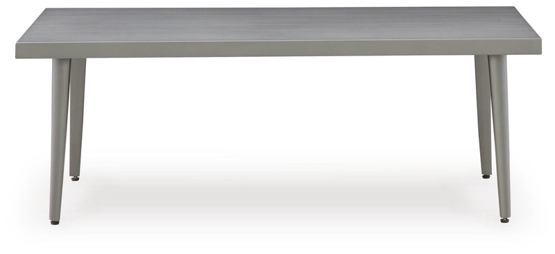 Gali Gray/Blue Outdoor Sofa/Chairs/Table Set (Set of 4) - P275-081
