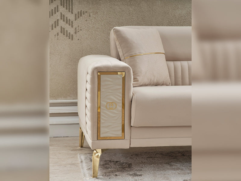 Galina 3-pieces (Sofa & Loveseat & Chair) Livingroom in Beige - 200-SER-GAL-ANKA529-321