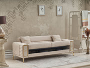 Galina 3-pieces (Sofa & Loveseat & Chair) Livingroom in Beige - 200-SER-GAL-ANKA529-321