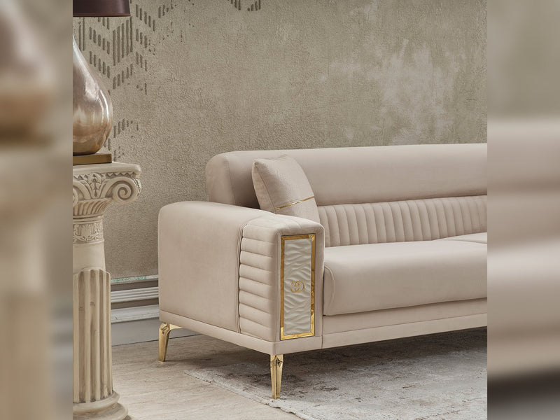 Galina Convertible Sofa in Beige - 200-SER-GAL-ANKA529-3