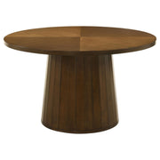 Galindo 5-piece 52-inch Round Dining Set Light Grey and Walnut - 193750-S5A