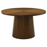 Galindo 52-inch Round Walnut Veneer Dining Table Walnut - 193750