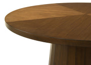 Galindo 52-inch Round Walnut Veneer Dining Table Walnut - 193750