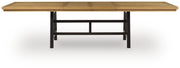 Galliden Black/Brown Dining Extension Table - D841-55