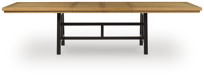 Galliden Black/Brown Dining Extension Table - D841-55