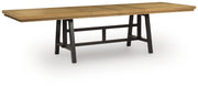 Galliden Black/Brown Dining Extension Table - D841-55