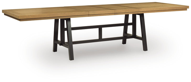 Galliden Black/Brown Dining Extension Table - D841-55
