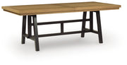 Galliden Black/Brown Dining Extension Table - D841-55