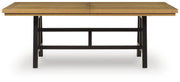 Galliden Black/Brown Dining Extension Table - D841-55