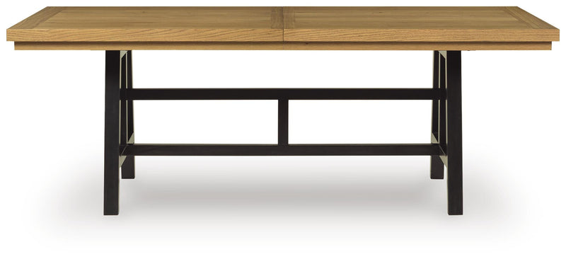 Galliden Black/Brown Dining Extension Table - D841-55