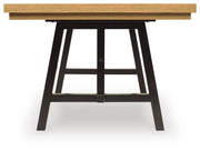 Galliden Black/Brown Dining Extension Table - D841-55