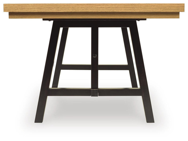 Galliden Black/Brown Dining Extension Table - D841-55