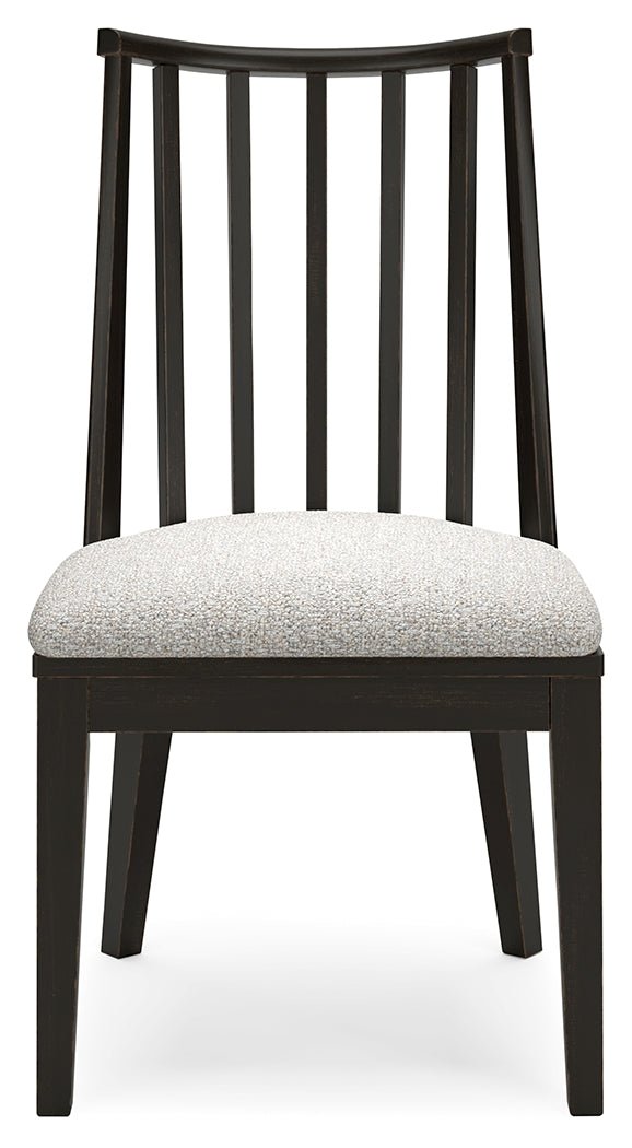 Galliden Light Brown Dining Table and 6 Chairs with Server - Gate FurnitureDining Room Set