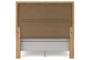 Galliden Light Brown Queen Panel Bed - Gate FurnitureQueen Bed