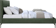 Gallo Vegan Leather King Bed Green - Gate FurnitureKing Bed