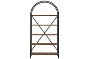 Galtbury Brown/Black Bookcase - Gate FurnitureBookcases