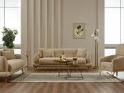 Gamba 3-pieces (Sofa & Loveseat & Chair) Livingroom in Grey - 200-SIM-GAM-GIRNE10-321