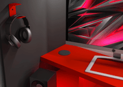 Gamer Bed Red & Black SET - p13194