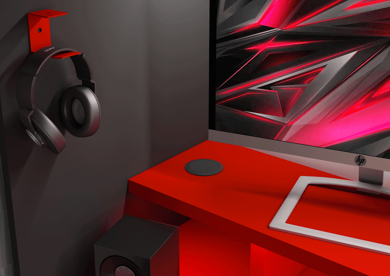 Gamer Bed Red & Black SET - p13194