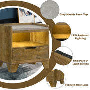 Garcia Nightstand w/LED - BD04863