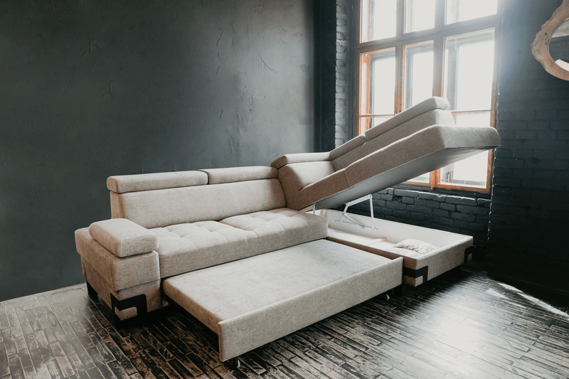 Garda Sectional W/ Bed And Storage - Gate FurnitureSleeper Sectional