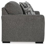 Gardiner Chair and Ottoman in Pewter - PKG015828