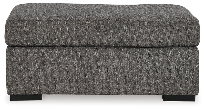 Gardiner Chair and Ottoman in Pewter - PKG015828
