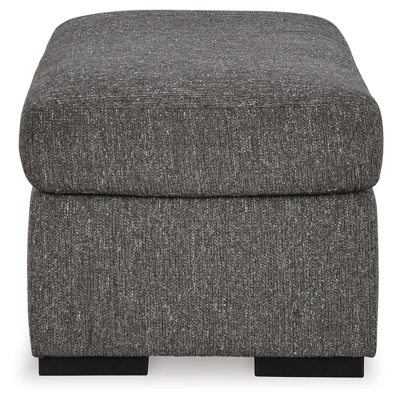 Gardiner Chair and Ottoman in Pewter - PKG015828