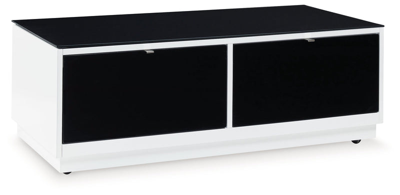 Gardoni White/Black Coffee Table - T756-1