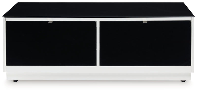 Gardoni White/Black Coffee Table - T756-1