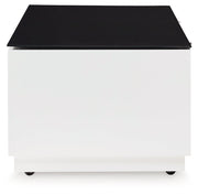 Gardoni White/Black Coffee Table - T756-1